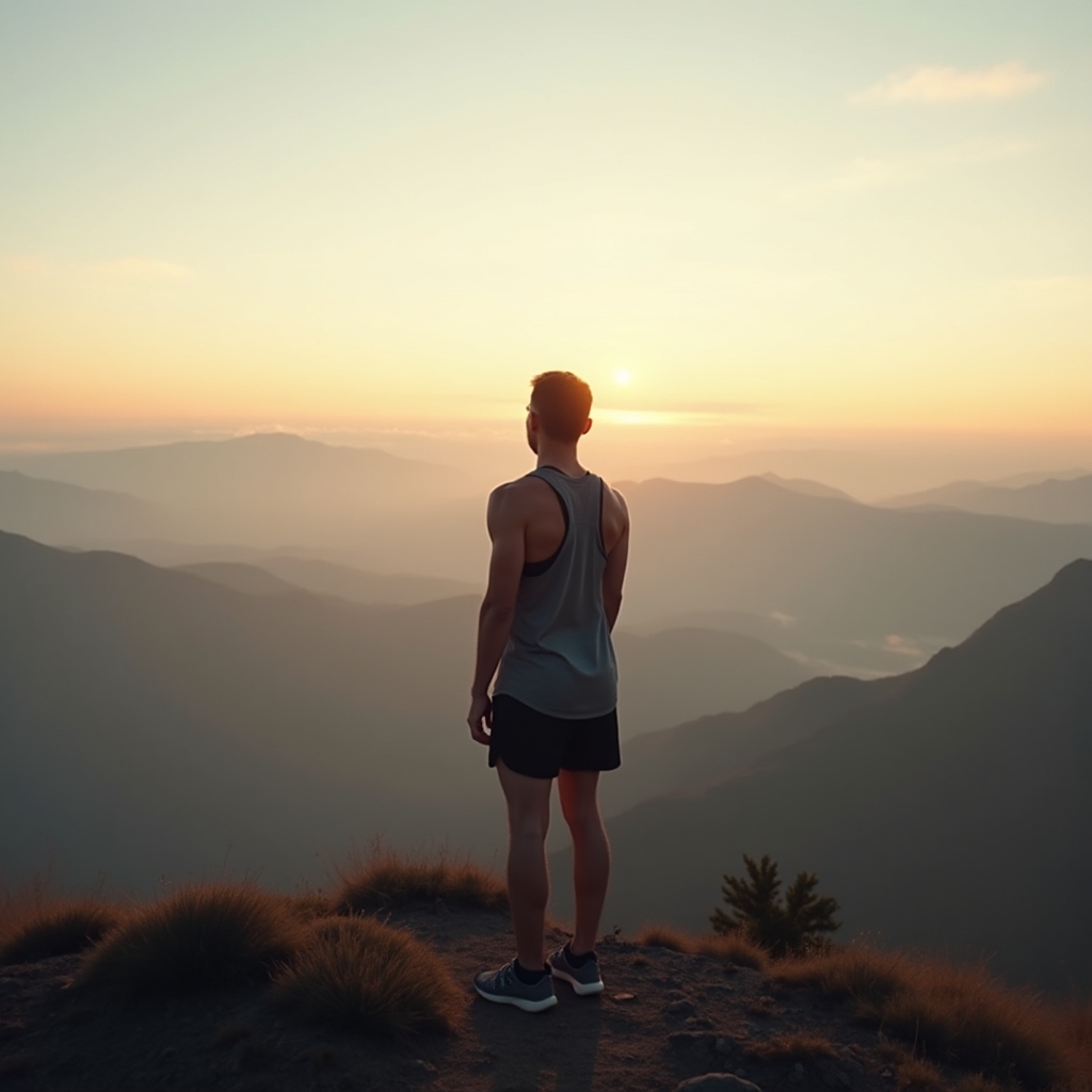 Person in focused movement practice outdoors, embodying athletic mindset